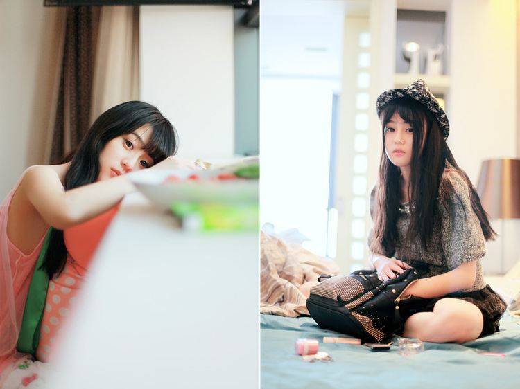 清纯美女慵懒的假期生活-6