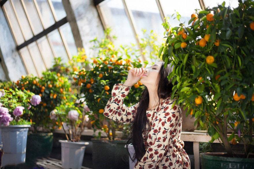 清纯女生花间的绽放-5