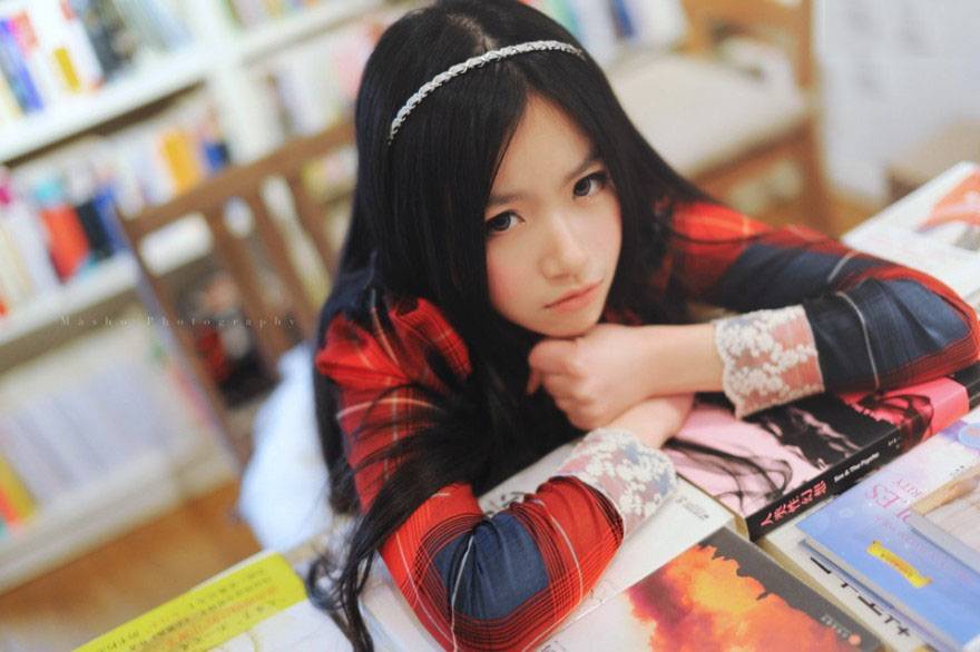 花颜美妞清新淡雅