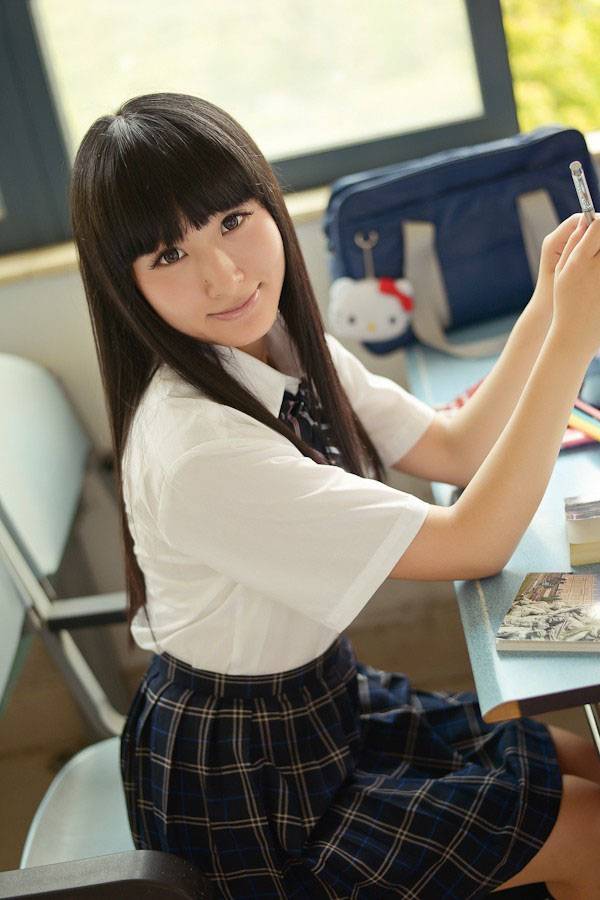 俏皮学妹绽放的小清新