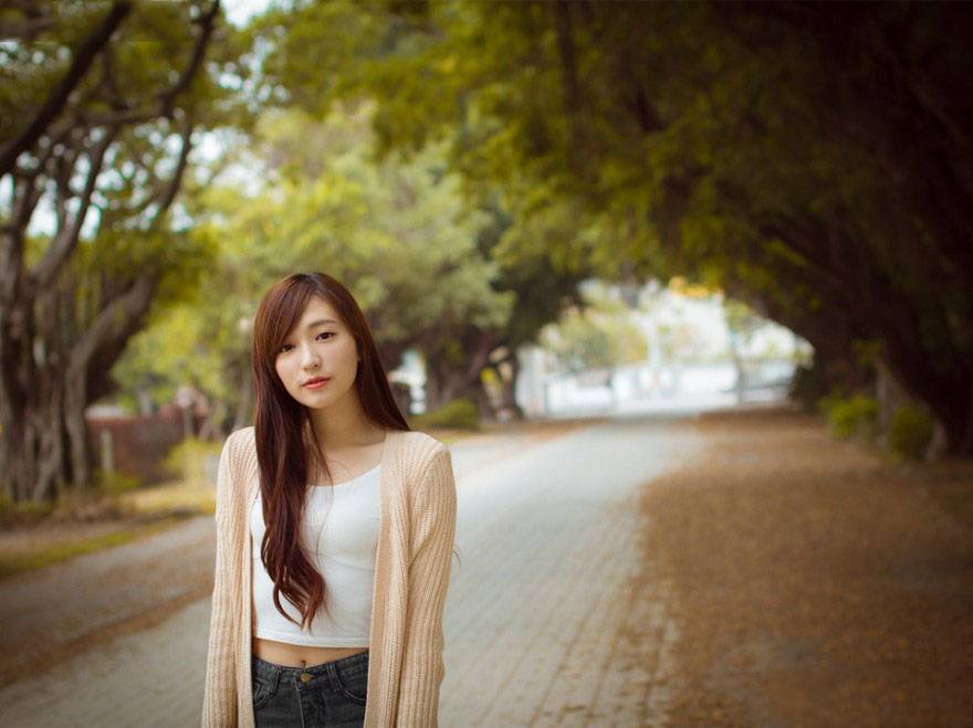 清晨早安的甜美少女-8