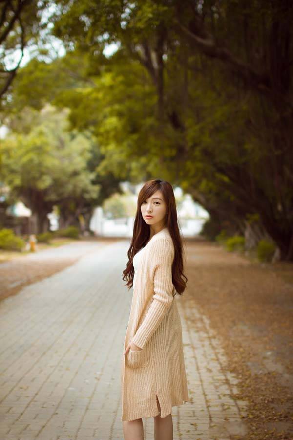 清晨早安的甜美少女-9