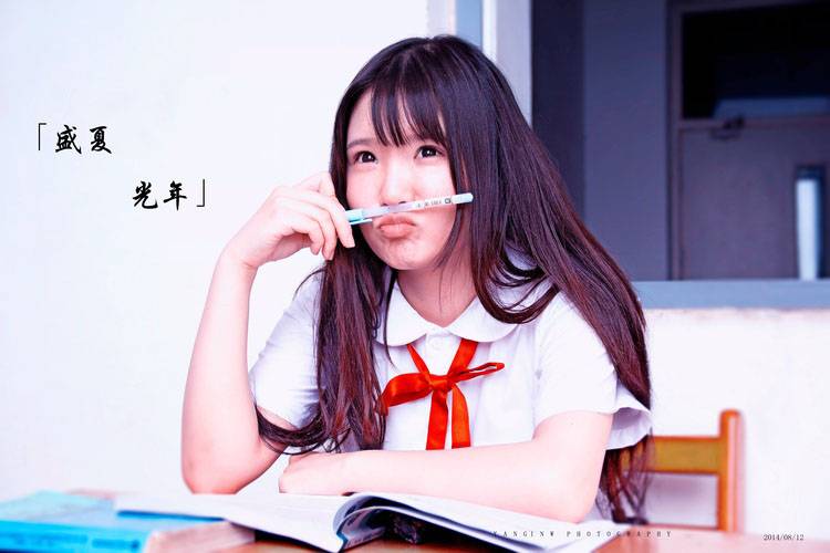 夏日清新可爱的学生装-4