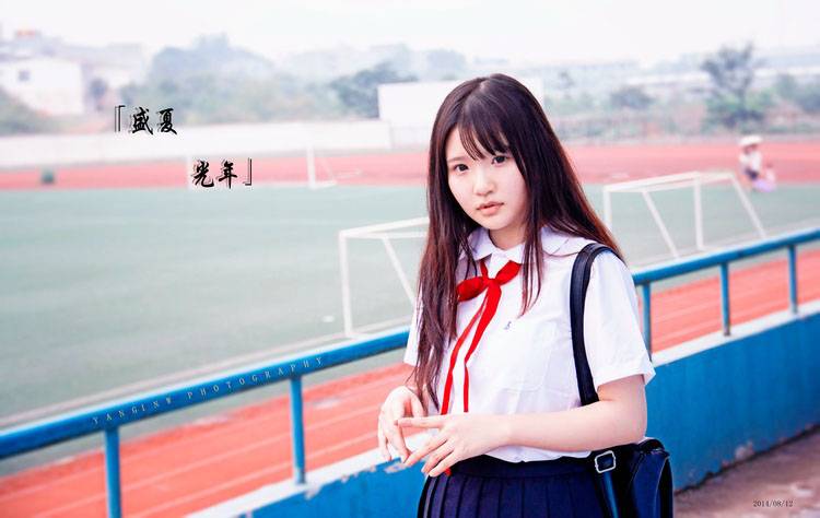 夏日清新可爱的学生装-5