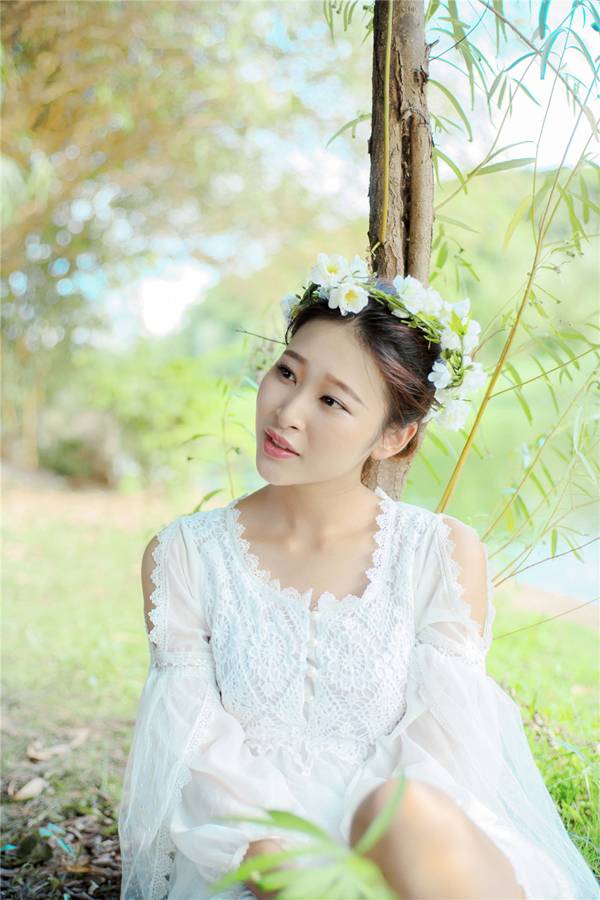 阳光美女清纯唯美户外写真-6