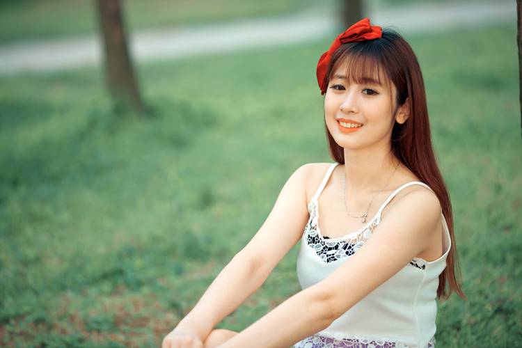 性感小清新的户外写真