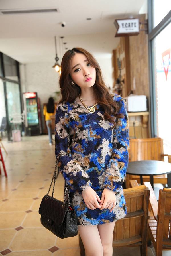 杭州模特萌妹街拍韩风-6