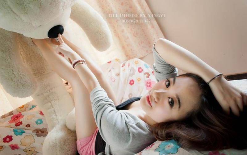 邻家甜美可爱女孩周末私房迷人写真-6