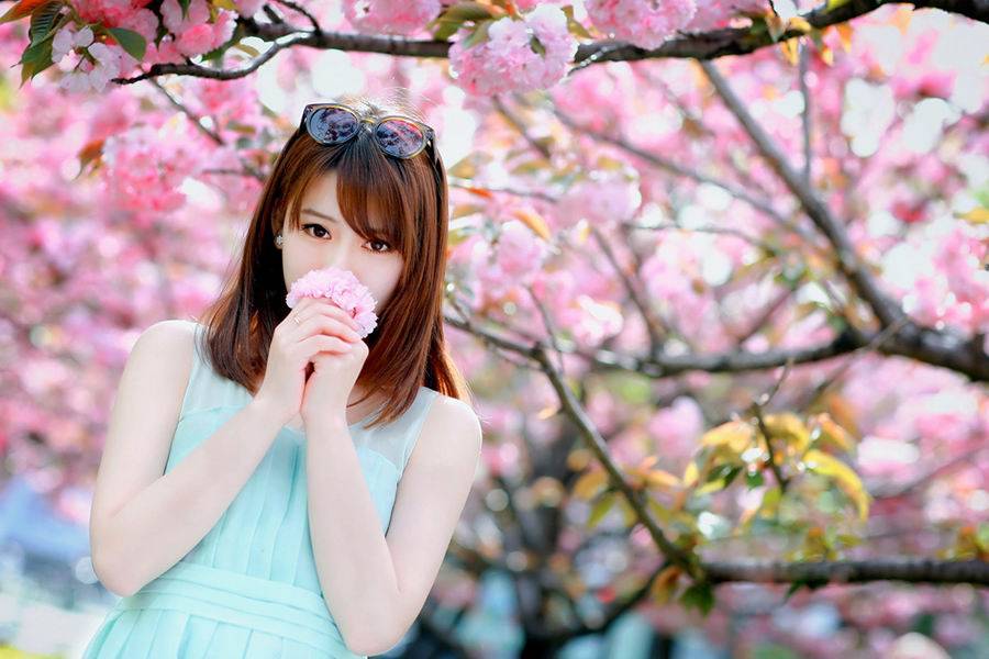 粉嫩美女迷人街拍唯美写真-4