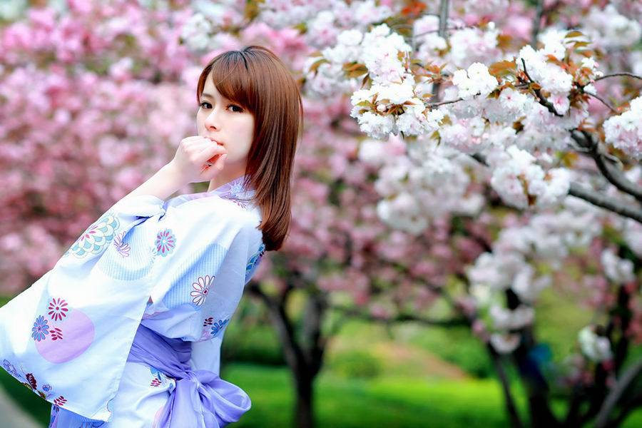 粉嫩美女迷人街拍唯美写真-9