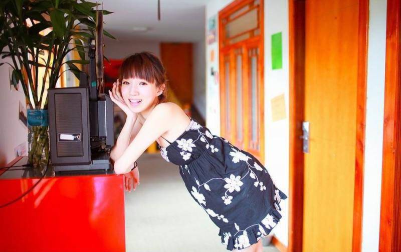 大学美女校花暑假生活写真