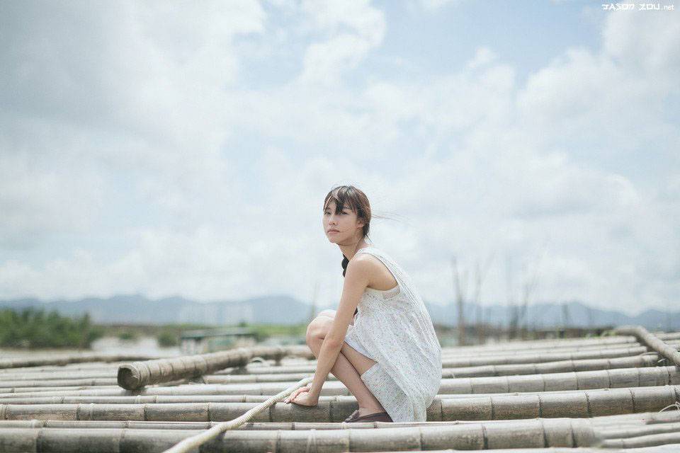 青纯美女海边渔家高清写真-3