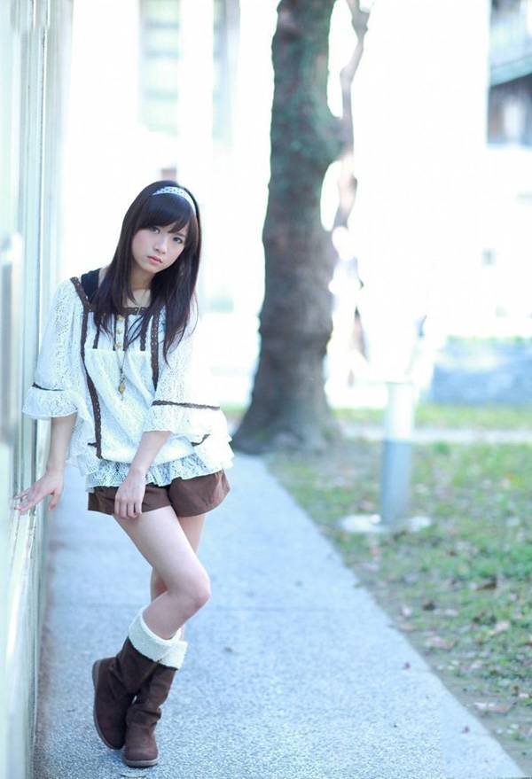 台湾学生妹可爱写真，粉水嫩-5