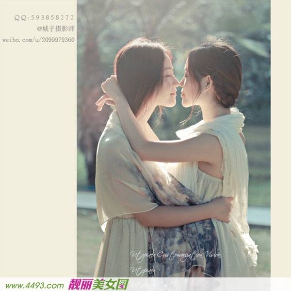 闺蜜姐妹花清纯动人的生活照