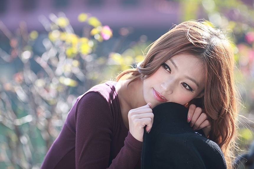 户外美女模特觺觺写真