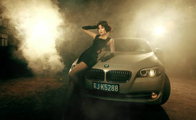 香车与美人的完美结合-3
