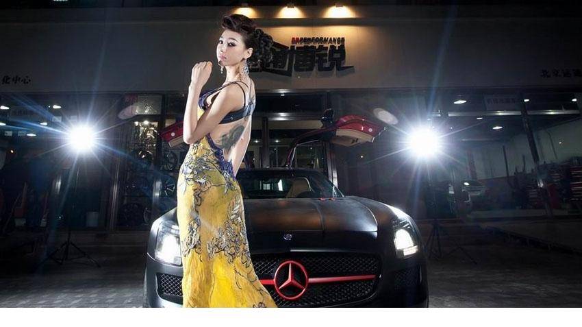 性感妖骚美女车模金美辛-6