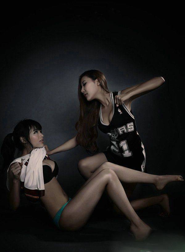 野性十足热辣篮球姐妹花-5
