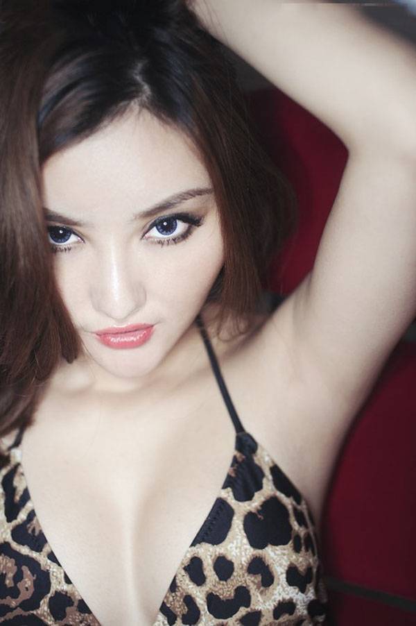 妖娆叶子豹纹私房写真-2