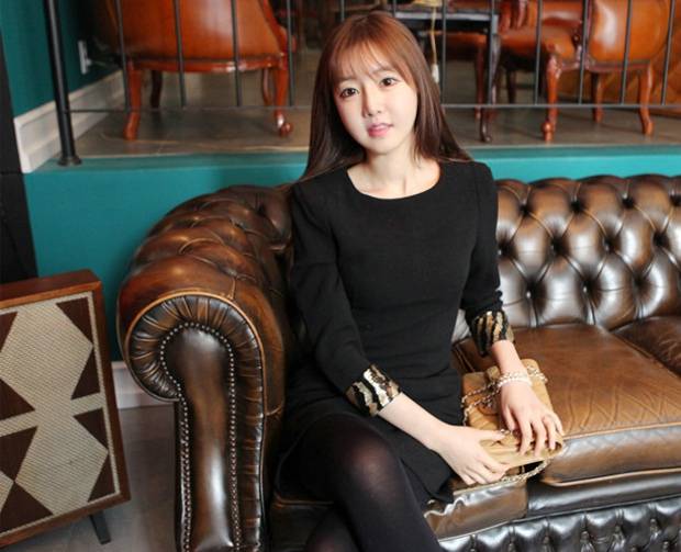 童颜小萝莉黑衣知性美十足-3