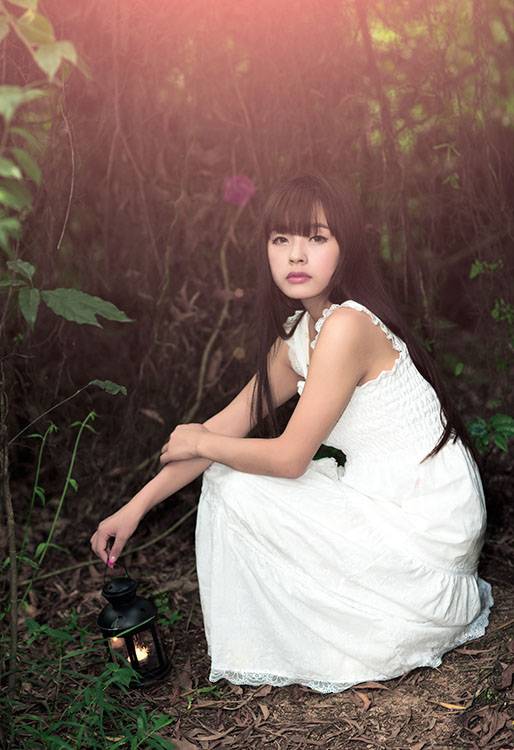 阳光照耀下的纯美天使女孩-3