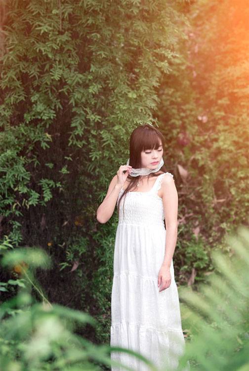 阳光照耀下的纯美天使女孩-4