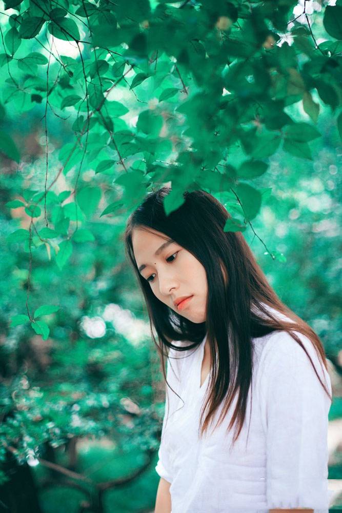 白色青丝清纯迷人诱惑-6