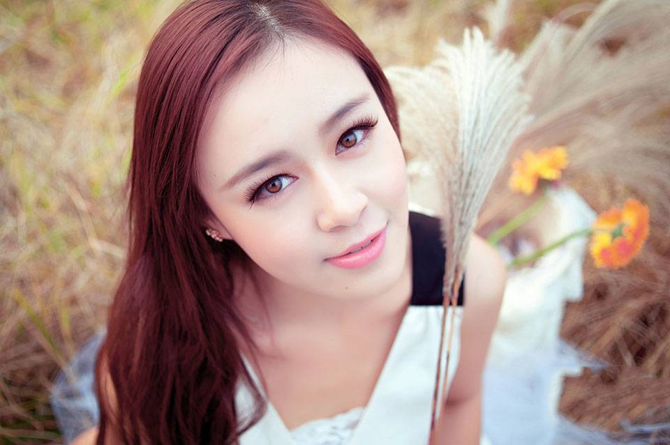 纯白美丽的白皙姑娘-5