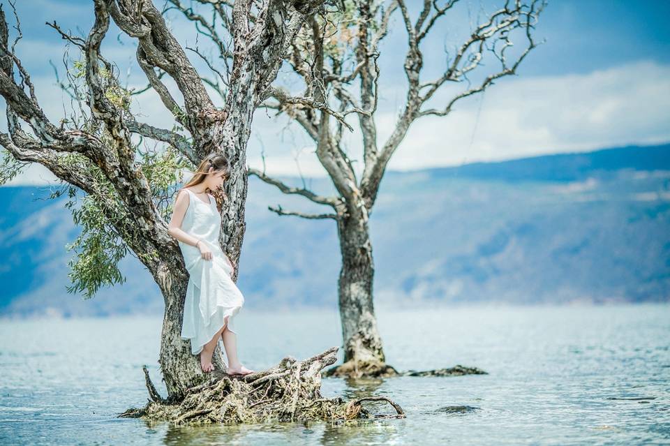 氧气美女室外清新写真-9