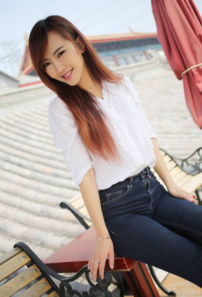 优星馆赵婉妮白衬衫甜美性感写真-2