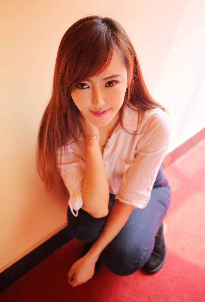 优星馆赵婉妮白衬衫甜美性感写真-7