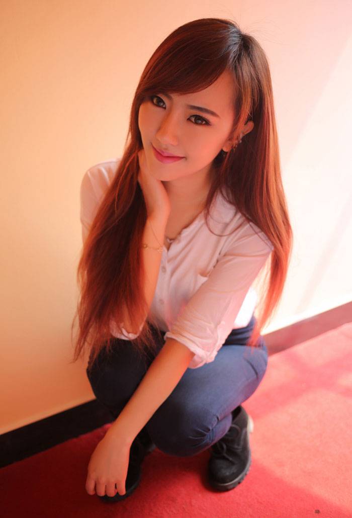 优星馆赵婉妮白衬衫甜美性感写真-8