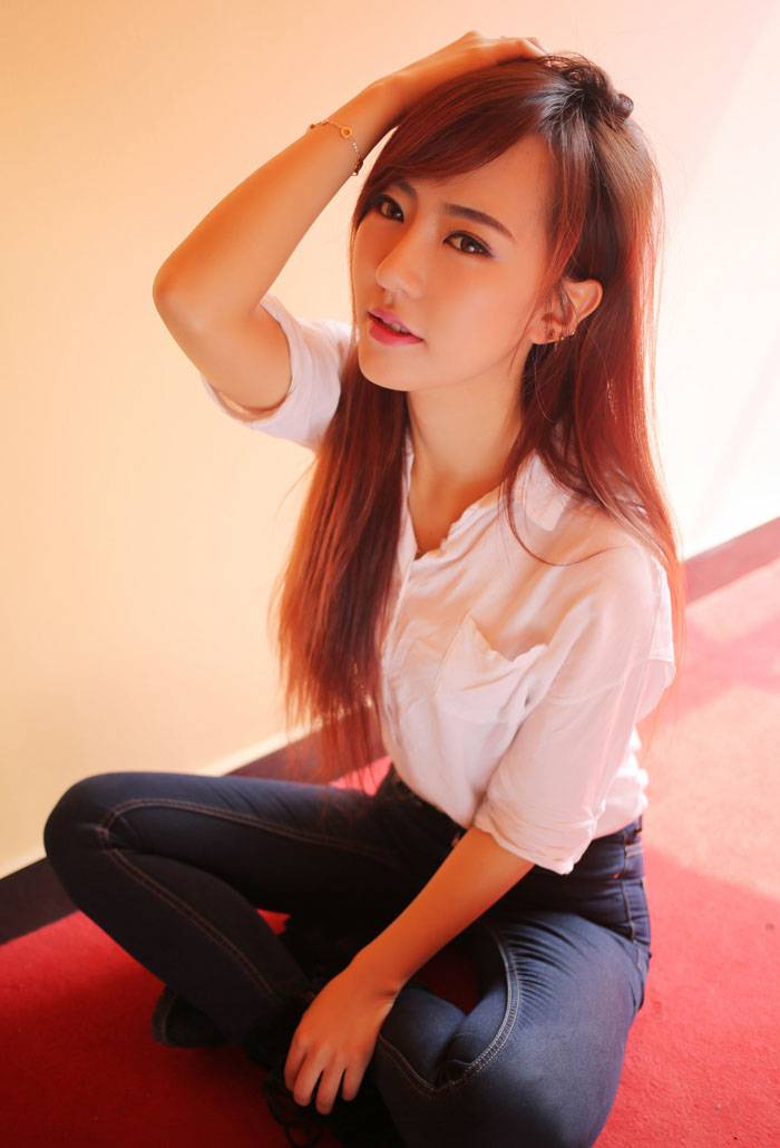 优星馆赵婉妮白衬衫甜美性感写真-11