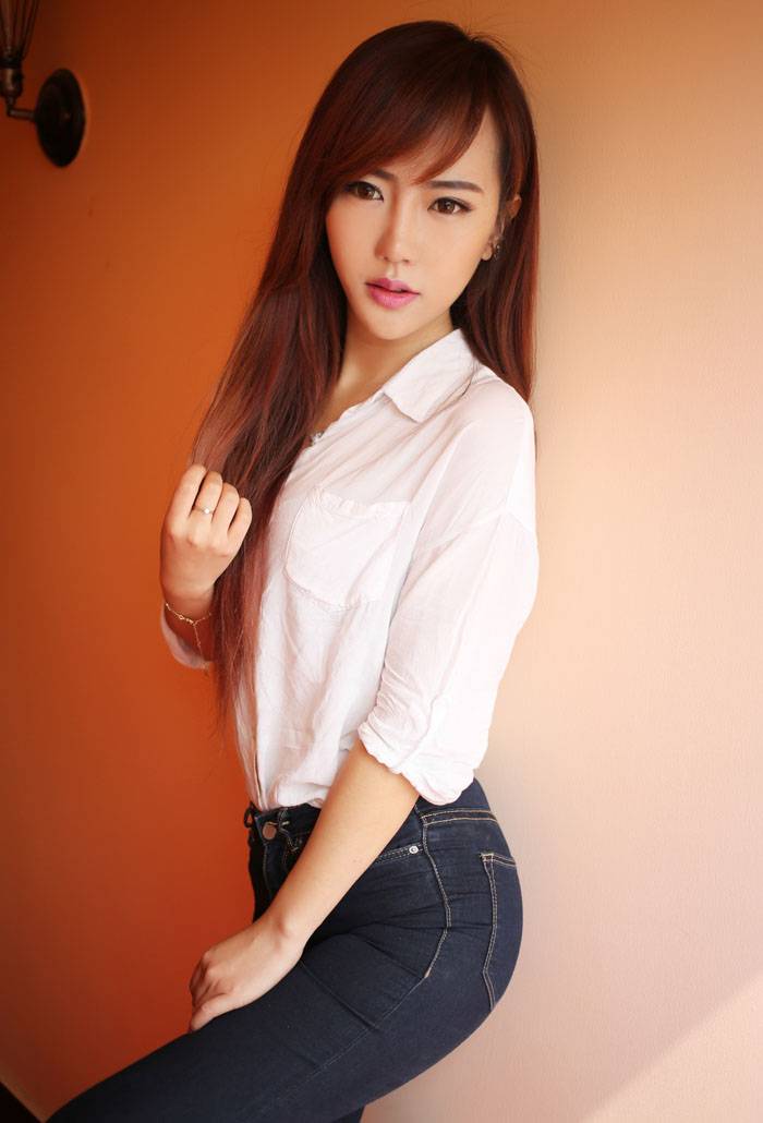 优星馆赵婉妮白衬衫甜美性感写真-15