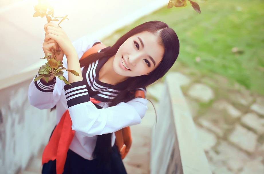 清纯学生妹校园唯美写真-4