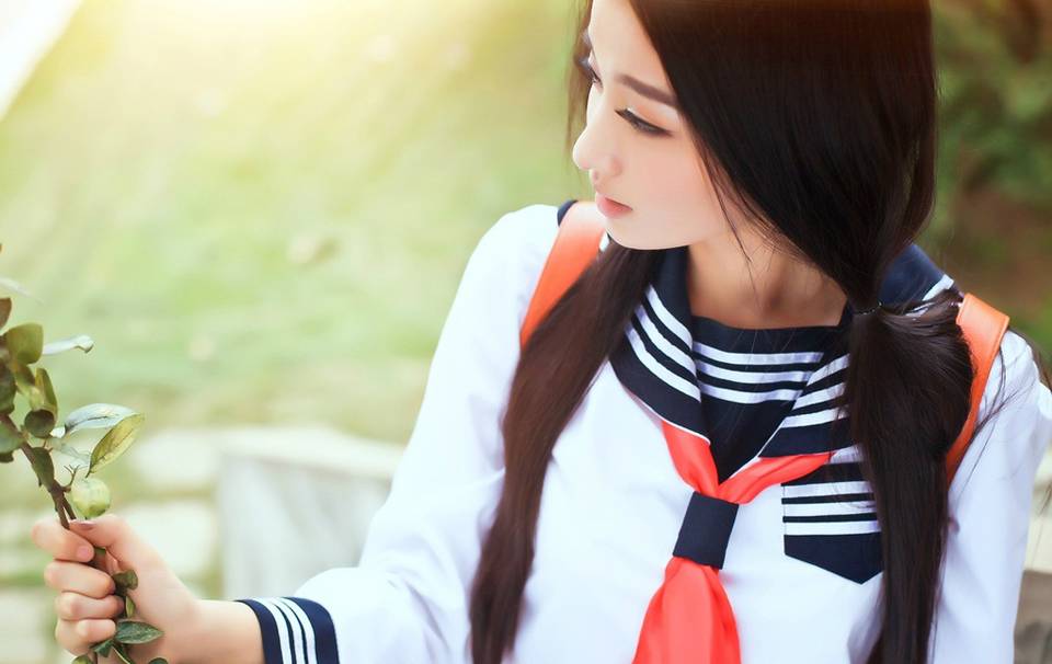 清纯学生妹校园唯美写真-5