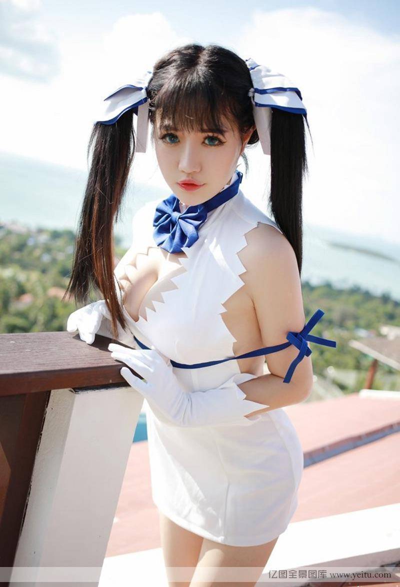 模范学院美女模特徐cake双马尾比基尼内衣诱惑苏梅旅拍-2