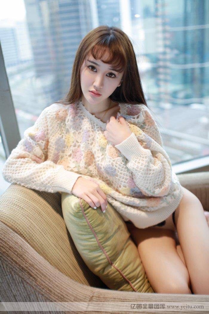 模范学院美女模特Cheryl青树紧身衣两点若现首套写真-29