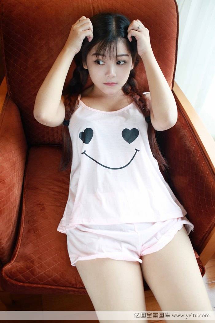 花の颜清纯美女小月儿黑色女仆渔网丝袜制服诱惑系列写真-26