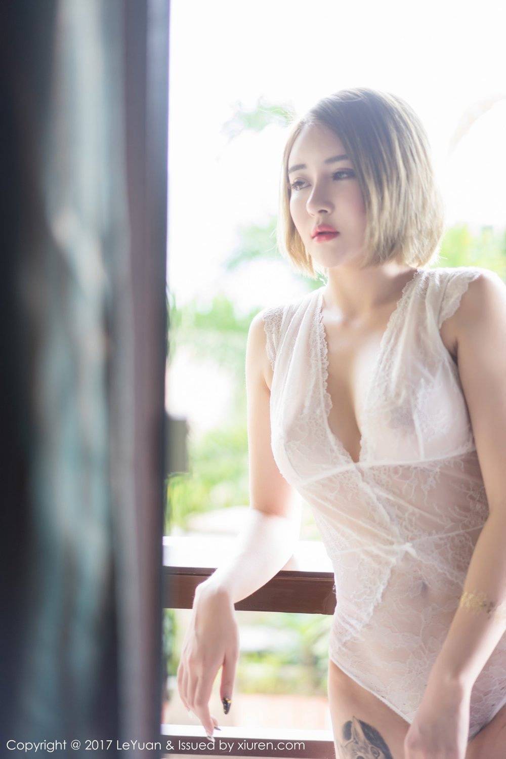 星乐园女神凯竹BuiBui雪白肌肤高耸双峰半透内衣大尺度套图-7