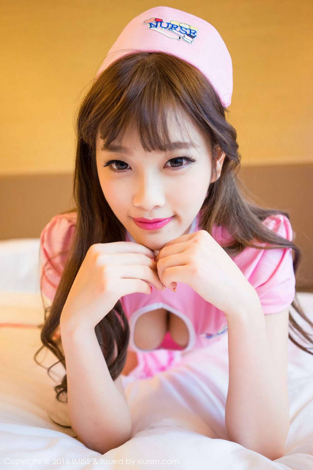 爱蜜社美女模特小甜心CC护士装制服诱惑-11