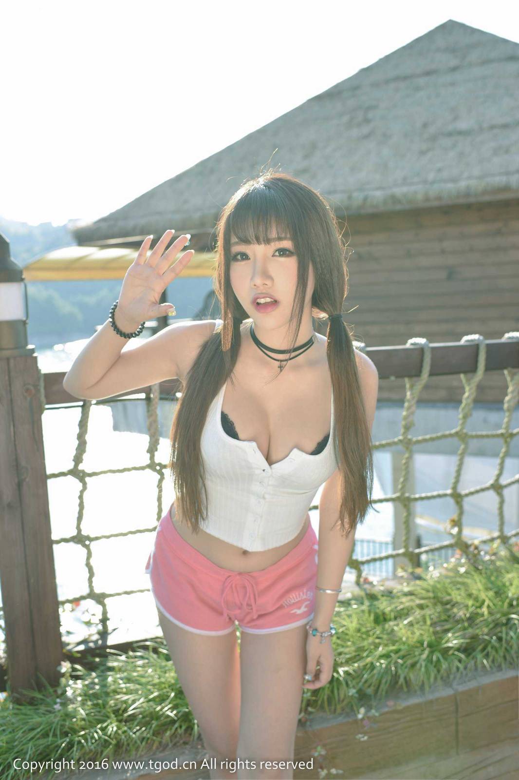 推女神美女模特朱若慕比基尼性感云曼旅拍-19