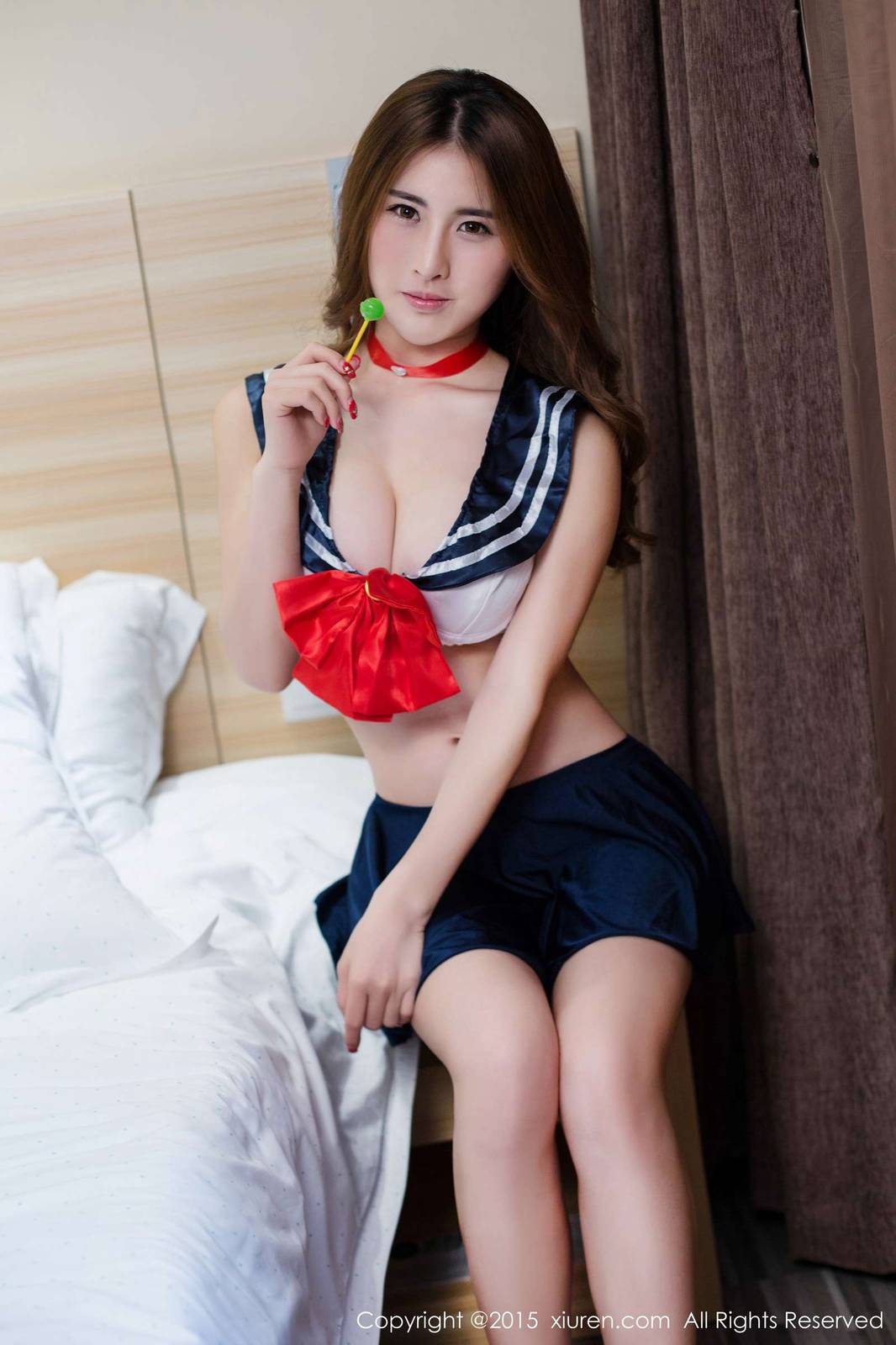 秀人网美女模特卓芷伊EricA诱惑波神性感写真-14