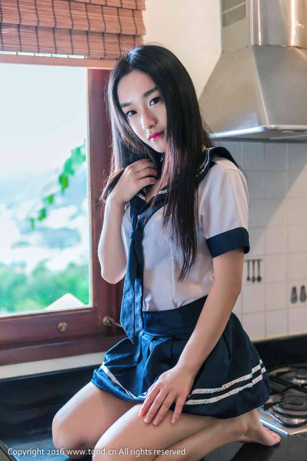 推女神美女模特绮梦Cherish校服比基尼制服诱惑-15