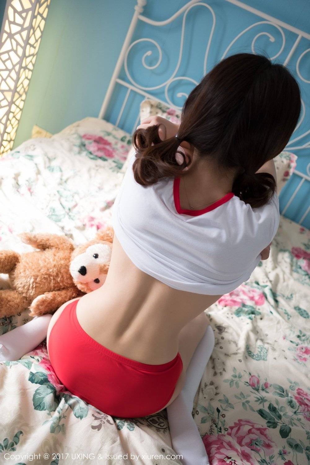 优星馆美女模特傲娇萌萌体操服白色丝袜系列私房写真-27