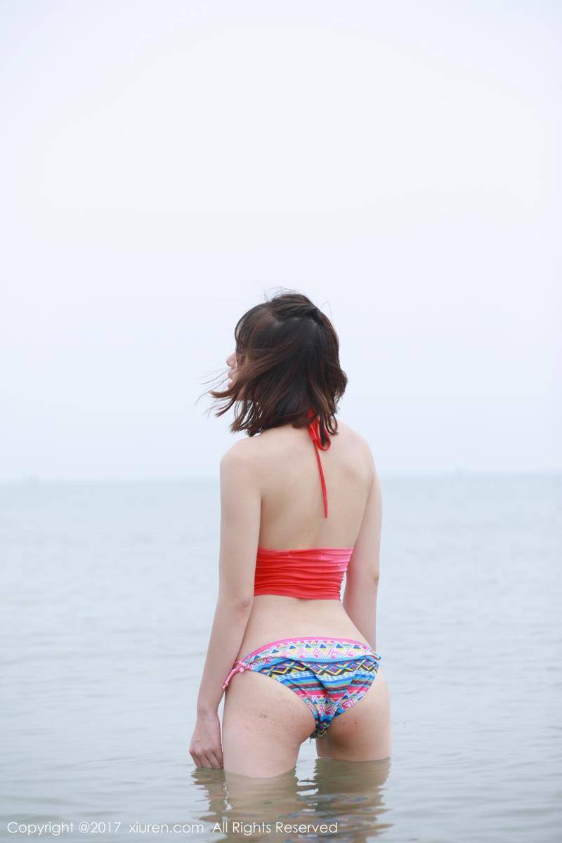 "高中生"奈奈Fox海边沙滩3套比基尼内衣诱惑-30