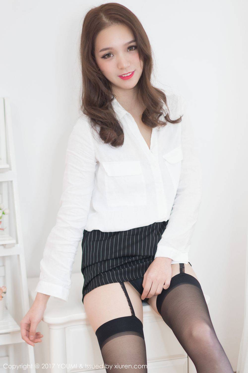 尤蜜荟可爱萝莉不柠bling兔女郎制服黑丝诱惑-32