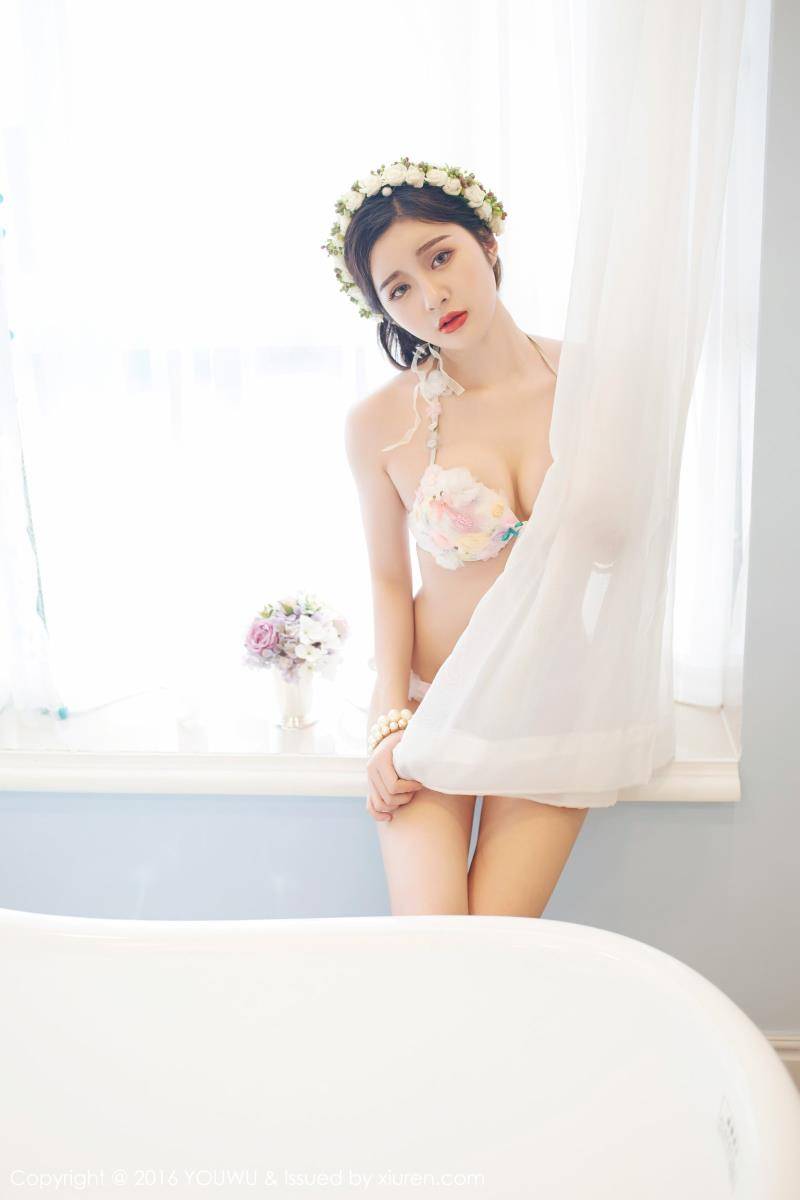尤物馆美女模特香川颖浴室妩媚性感首套写真-15