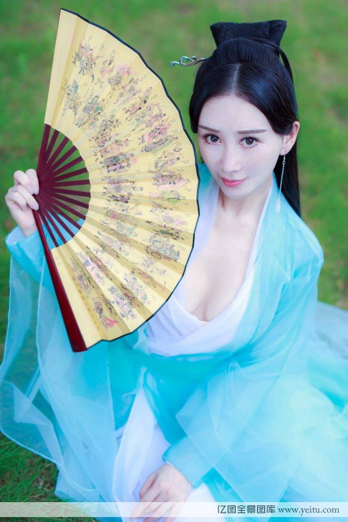 秀人网美女模特邹晶晶Rina古风范十足真空上阵-4