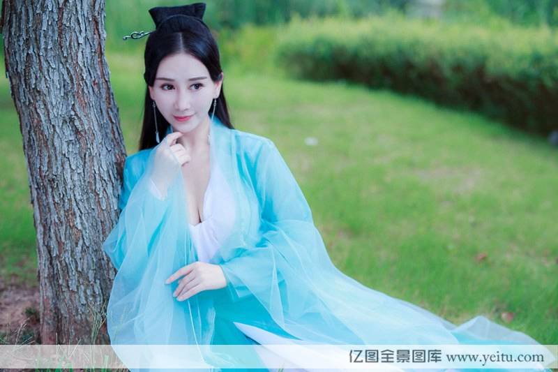 秀人网美女模特邹晶晶Rina古风范十足真空上阵-40